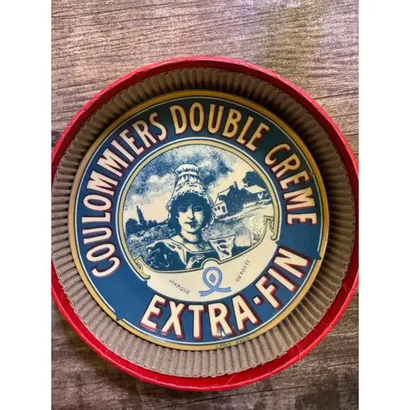 Set of 4 Camembert Extra-Fin G Mecaut Paris Cheese Label Plates 2004 - Picture 4 of 6